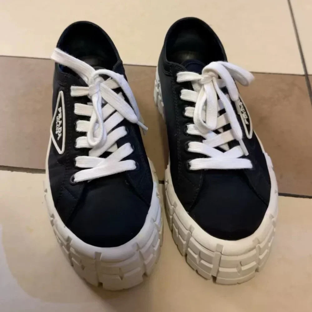 Prada Double Wheel nylon gabardine sneakers - Picture 3 of 3